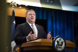 Ngoại trưởng Mỹ Mike Pompeo. (Ảnh: AFP/TTXVN)