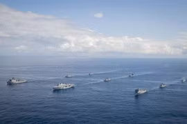 Tàu chiến Mỹ. (Nguồn: U.S. Navy)