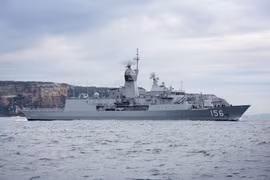 Tàu chiến HMAS Toowoomba. (Nguồn: Hải quân Hoàng gia Australia)