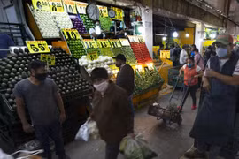 Một khu chợ ở thủ đô Mexico. (Nguồn: AP)