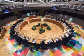 Toàn cảnh hội nghị thượng đỉnh EU ở Brussels, Bỉ. (Ảnh: AFP/ TTXVN)