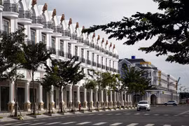 Khu đô thị lấn biển ở phường An Hòa, thành phố Rạch Giá. (Ảnh: Hồng Đạt/TTXVN)