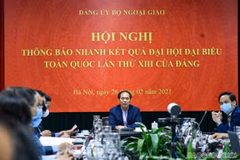Đồng chí Bùi Thanh Sơn, Ủy viên Ban chấp hành Trung ương Đảng, Bí thư Đảng ủy Bộ, Thứ trưởng Thường trực Bộ Ngoại giao chủ trì. (Nguồn: baoquocte.vn)