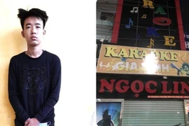 Đối tượng Trần Trung Nam bị tạm giữ hình sự về hành vi tổ chức sử dụng trái phép chất ma túy. (Ảnh: TTXVN phát)