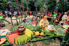 Lễ hội Cơm mới của dân tộc Tày. (Ảnh: Trịnh Việt Hùng/Vietnam+)