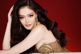 Đặng Thanh Ngân “chạy đua” chuẩn bị thi Miss Supranational 2023. (Ảnh: CTV/Vietnam+)