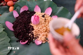 Cơm rượu nếp trong Tết Đoan Ngọ. (Nguồn: TTXVN)