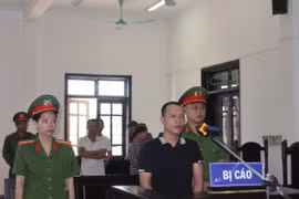 Bị cáo Khương Đình Linh tại phiên tòa. (Ảnh: Văn Tý/TTXVN)