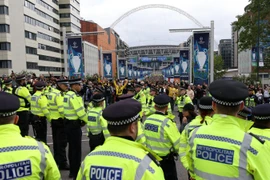 Cảnh sát được triển khai ở London để đảm bảo an ninh cho trận Chung kết Champions League. (Nguồn: Reuters)