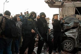 Hiện trường một vụ nổ bom tại Ai Cập. (Nguồn: AP)