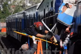 Hiện trường vụ tai nạn tàu hỏa ở Argentina năm 2012. (Nguồn: Vietnam+)