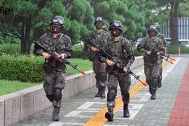 Binh sỹ Hàn Quốc. (Nguồn: AFP/TTXVN)