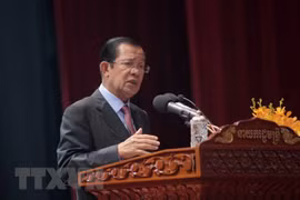 Thủ tướng Campuchia Hun Sen. (Nguồn: THX/TTXVN) 