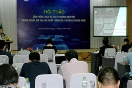 Quang cảnh hội thảo. (Ảnh: Tiến Lực/TTXVN)