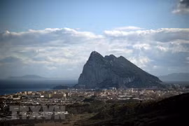 Quần đảo Gibraltar gần thành phố Cadiz, Tây Ban Nha ngày 16/10/2018. (Ảnh: AFP/TTXVN)
