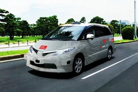 Taxi tự động được thử nghiệm trên đường phố ở Tokyo, Nhật Bản. (Nguồn: japantimes.co.jp)