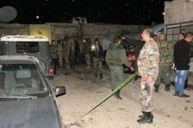 Hiện trường một vụ đánh bom ở Syria. (Nguồn: AFP)