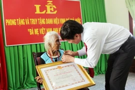 Tỉnh Bình Định có thêm gần 700 Bà mẹ Việt Nam anh hùng