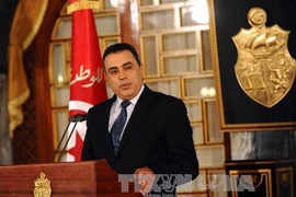 Tân Thủ tướng Mehdi Jomaa trong cuộc họp báo sau khi gặp Tổng thống Tunisia ở thủ đô Tunis ngày 10/1. (Ảnh: AFP/TTXVN) 