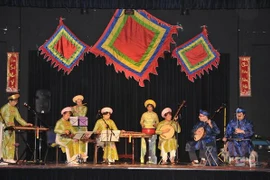 Biểu diễn nhạc dân tộc mừng Xuân. Ảnh minh họa. (Nguồn: Hương Giang/Vietnam+)