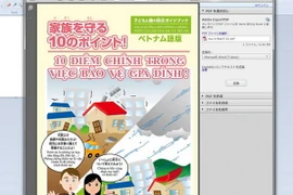 Nhật Bản phát hành sách phòng thiên tai bằng tiếng Việt