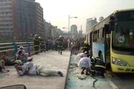 Hiện trường vụ nổ. (Nguồn: breakingnews.com)