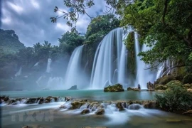 Vẻ đẹp Thác Bản Giốc. (Ảnh: TTXVN)