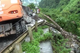 Cao Bằng: Bão số 2 làm một người chết, nhiều nơi úng ngập