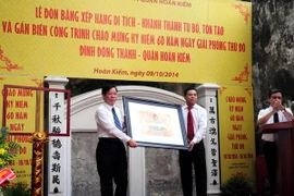 Hà Nội: Khánh thành và gắn biển di tích lịch sử đình Đông Thành