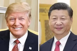 Chủ tịch Trung Quốc Tập Cận Bình (ảnh, trái) và Tổng thống Mỹ Donald Trump (ảnh, phải). (Nguồn: AFP/TTXVN)