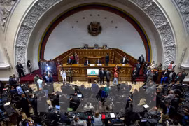 Toàn cảnh phiên họp Quốc hội Venezuela ở Caracas ngày 9/1. (Nguồn: EPA/TTXVN)