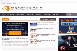 Giao diện website được Bizweb thiết kế cho Vecom. (Ảnh chụp màn hình)