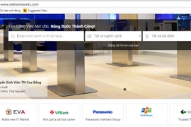 Giao diện website www.vietnamworks.com. (Ảnh chụp màn hình)