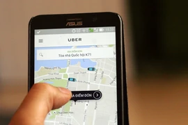 Trước đây, Uber chỉ cho thanh toán bằng thẻ, cách đây 8 tháng, đơn vị này thí điểm cho thanh toán bằng tiền mặt tại Việt Nam. (Ảnh: T.H/Vietnam+)