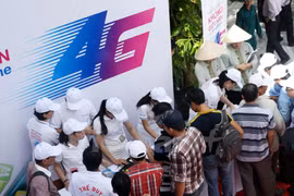 Trải nghiệm 4G của VinaPhone ở Phú Quốc. (Ảnh: Vietnam+)