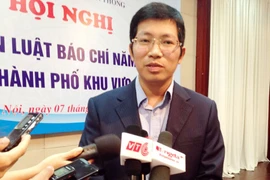 Cục trưởng Lưu Đình Phúc cho biết, việc xử lý này được thực hiện theo đúng quy định của pháp luật về báo chí. (Ảnh: T.H/Vietnam+) 