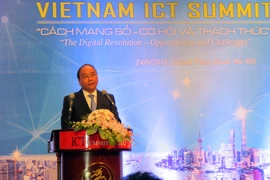 Thủ tướng Chính phủ: Đưa Việt Nam hội nhập thành công và vươn lên vị thế cao trong nền kinh tế số và xã hội thông tin toàn cầu, đó là trách nhiệm lịch sử của chúng ta. (Ảnh: T.H/Vietnam+)