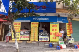 Một số lượng rất lớn các SIM di động có dấu hiệu kích hoạt sẵn đã bị khóa hai chiều. (Ảnh: T.H/Vietnam+) 