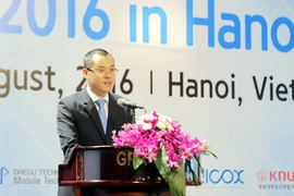 Thứ trưởng Bộ Khoa học và Công nghệ Phạm Đại Dương cho biết, đây là lần thứ 2 Việt Nam được ASPA lựa chọn tổ chức Hội nghị giao thương. (Ảnh: PV/Vietnam+)