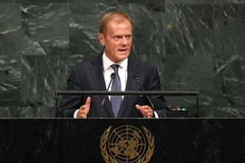 Chủ tịch Hội đồng châu Âu Donald Tusk. (Nguồn: AFP/TTXVN)