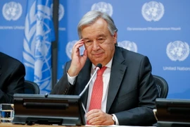  Tổng thư ký LHQ Antonio Guterres tại cuộc họp báo ở New York, Mỹ ngày 13/9. (Nguồn: THX/TTXVN)