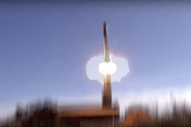 Tên lửa của Nga được phóng từ bệ phóng Bastion ngày 21/11/2016. Ảnh minh họa. (Nguồn: AP/TTXVN)