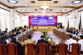 Quang cảnh hội đàm. (Ảnh: Quốc Việt/Vietnam+)