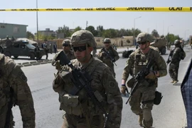Binh sĩ Mỹ được triển khai tại Kabul, Afghanistan ngày 24/9. (Nguồn: AFP/TTXVN)