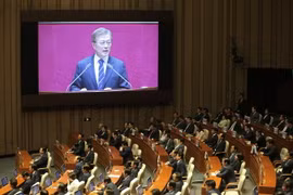 Phiên họp của Quốc hội Hàn Quốc ở Seoul ngày 12/6. (Nguồn: AFP/TTXVN)