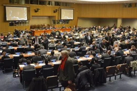 Toàn cảnh phiên họp của Ủy ban thứ nhất về giải trừ quân bị Đại hội đồng LHQ ở New York, Mỹ ngày 27/10/2016. (Nguồn: Kyodo/TTXVN)