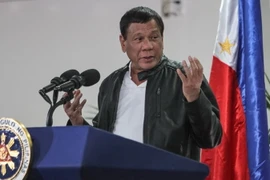 Tổng thống Philippines Rodrigo Duterte. (Nguồn: AFP/TTXVN)