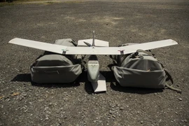 Máy bay không người lái Raven của Mỹ tại căn cứ hải quân ở Oahu, Hawaii ngày 12/7/2014. (Nguồn: AFP/TTXVN)