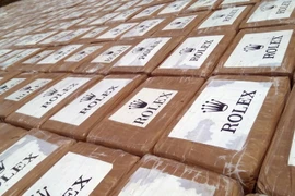 Số ma túy cảnh sát Colombia thu giữ tại Ipiales, Colombia ngày 6/5. Ảnh minh họa. (Nguồn: EPA/TTXVN)