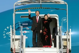 Chủ tịch nước Trần Đại Quang và Phu nhân. (Ảnh: Nhan Sáng/TTXVN)